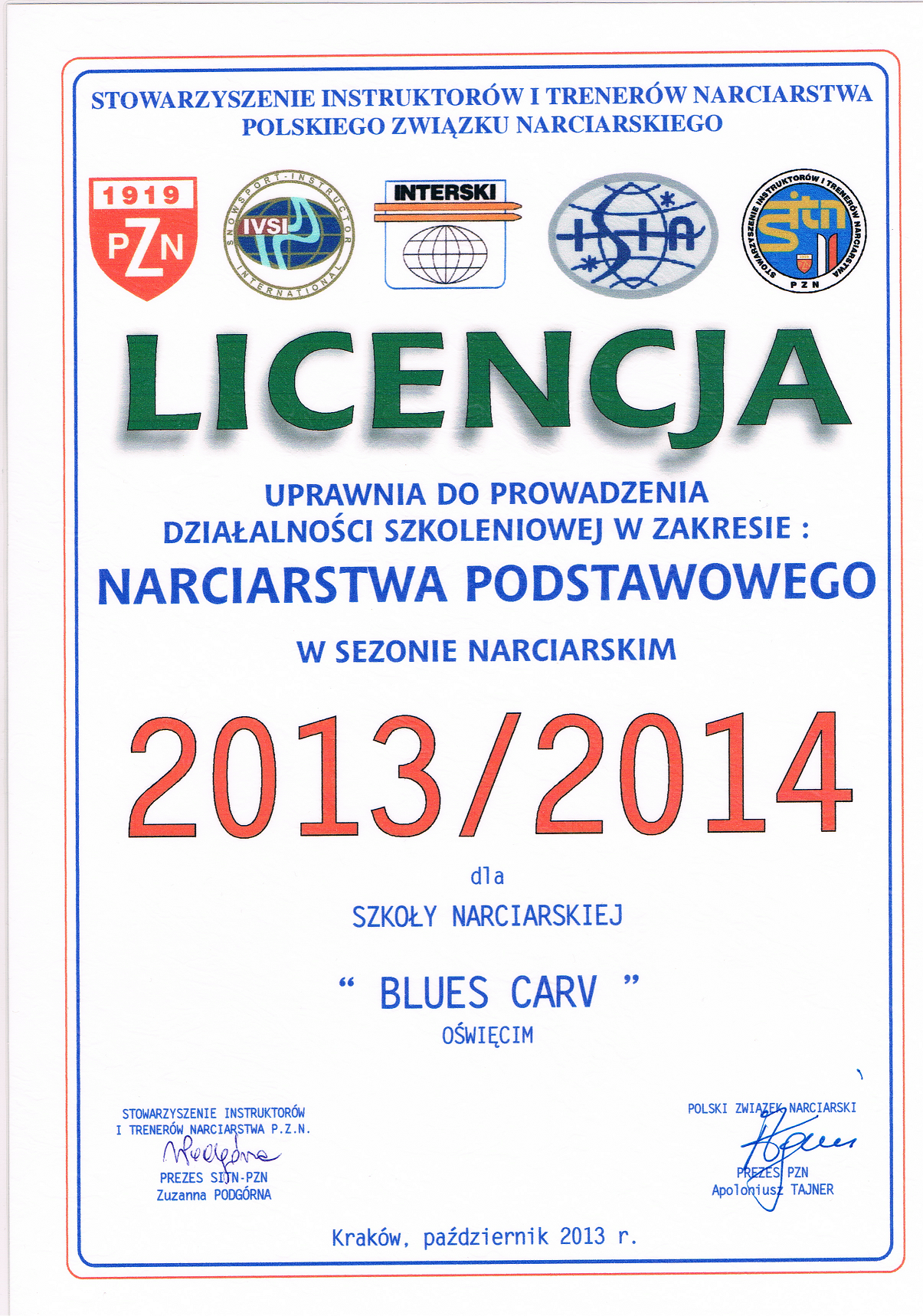Licencja 2013-2014
